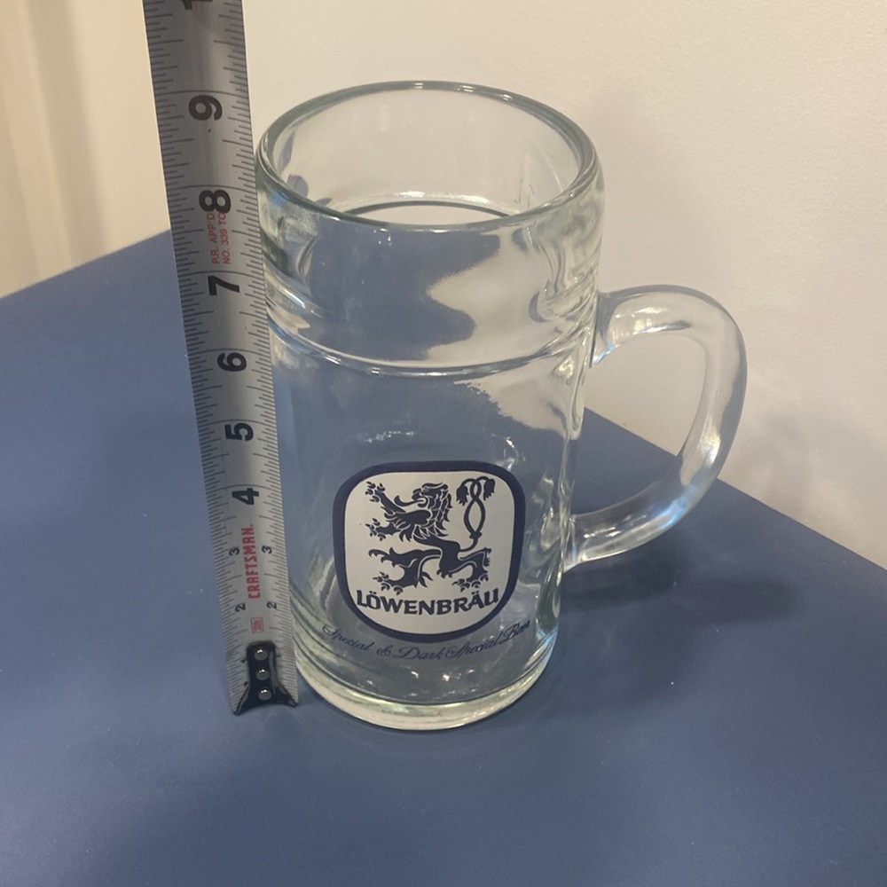 Lowenbrau Heavy Glass Beer Stein - Picture 3 of 3
